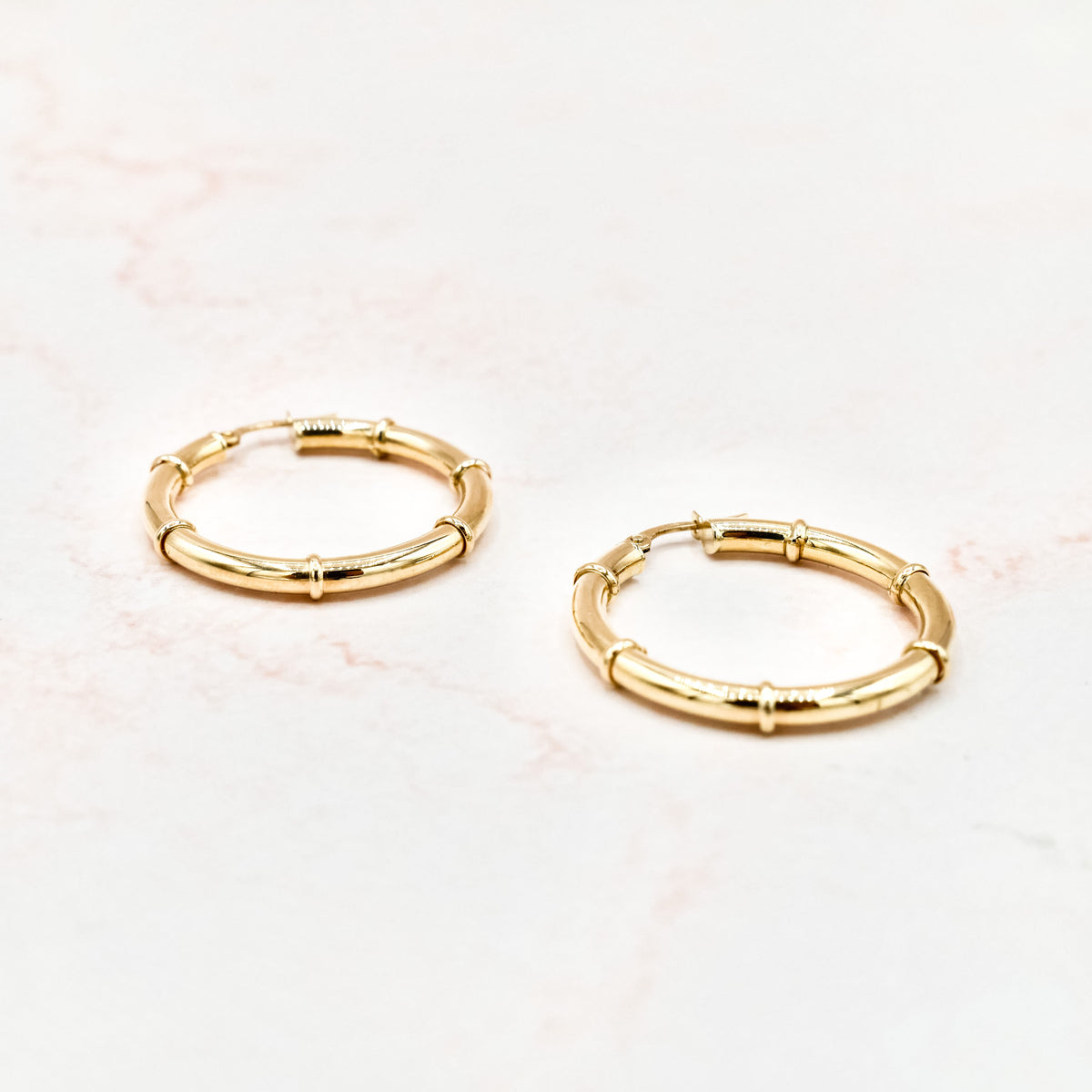 BRIDGET Stockinette hoop earrings