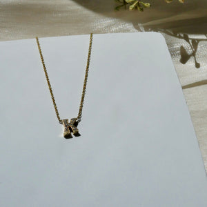 Initial Diamond Pendant Necklace