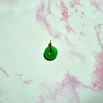 Load image into Gallery viewer, Mini Green Jade Money Coin Pendant
