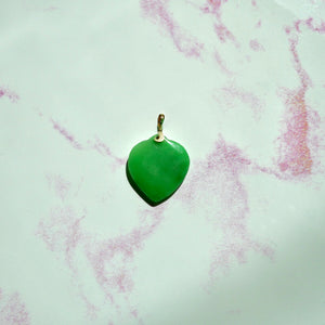 Green Jade Heart Pendant