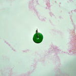 Load image into Gallery viewer, Mini Green Jade Money Coin Pendant
