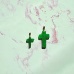 Load image into Gallery viewer, Green Jade Cross Pendant
