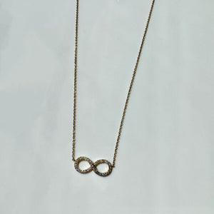 Infinity Diamond Pendant Necklace