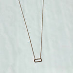 Load image into Gallery viewer, Sideways Oval Diamond Pendant Necklace
