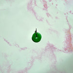 Load image into Gallery viewer, Mini Green Jade Money Coin Pendant
