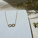 Load image into Gallery viewer, Infinity Diamond Pendant Necklace
