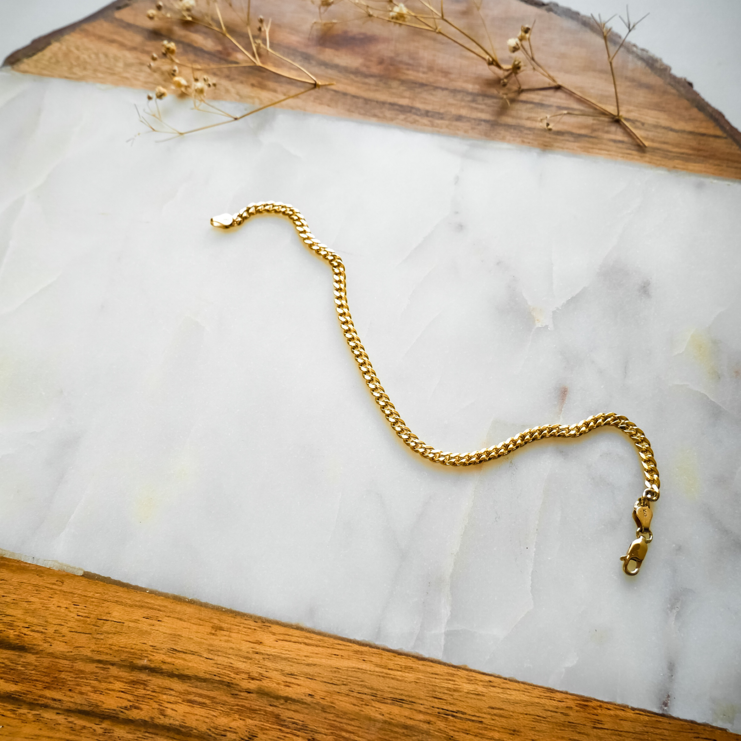 Miami Cuban Link Anklet 3.7mm