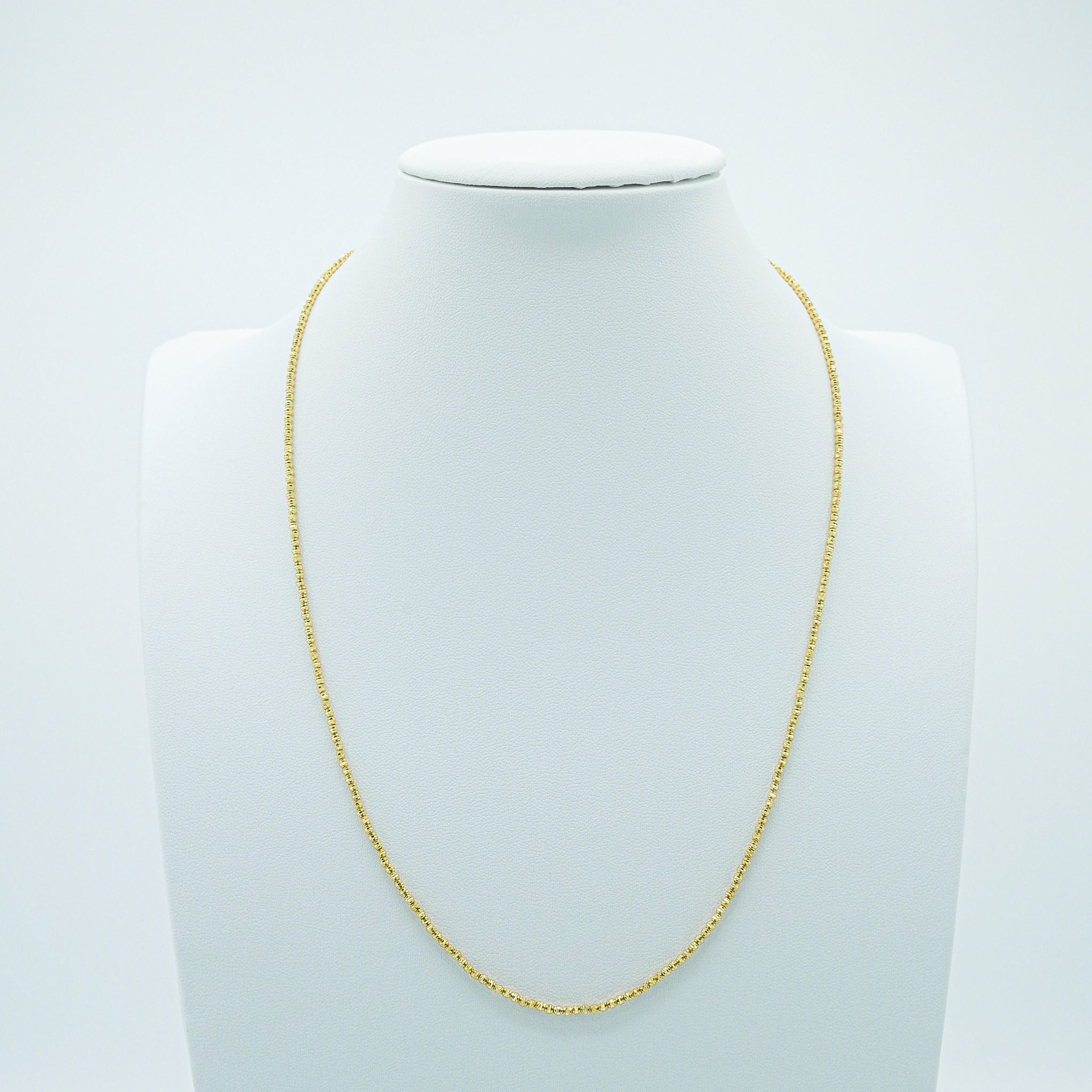 14K Solid Yellow Gold Ball Chain