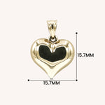 Load image into Gallery viewer, Puffed Polished Heart Pendant
