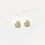 Load image into Gallery viewer, Clustered Heart Stud Earrings
