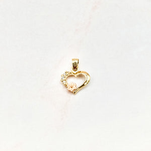 Mini Rose Heart Pendant