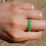 Load image into Gallery viewer, Light Green Jade Ring
