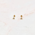 Load image into Gallery viewer, Tiny Triangle Stud Earrings
