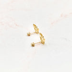 Load image into Gallery viewer, White Bow Stud Earrings
