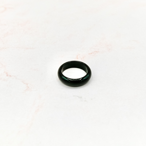 Black Nephrite Jade Ring
