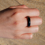 Load image into Gallery viewer, Black Nephrite Jade Ring
