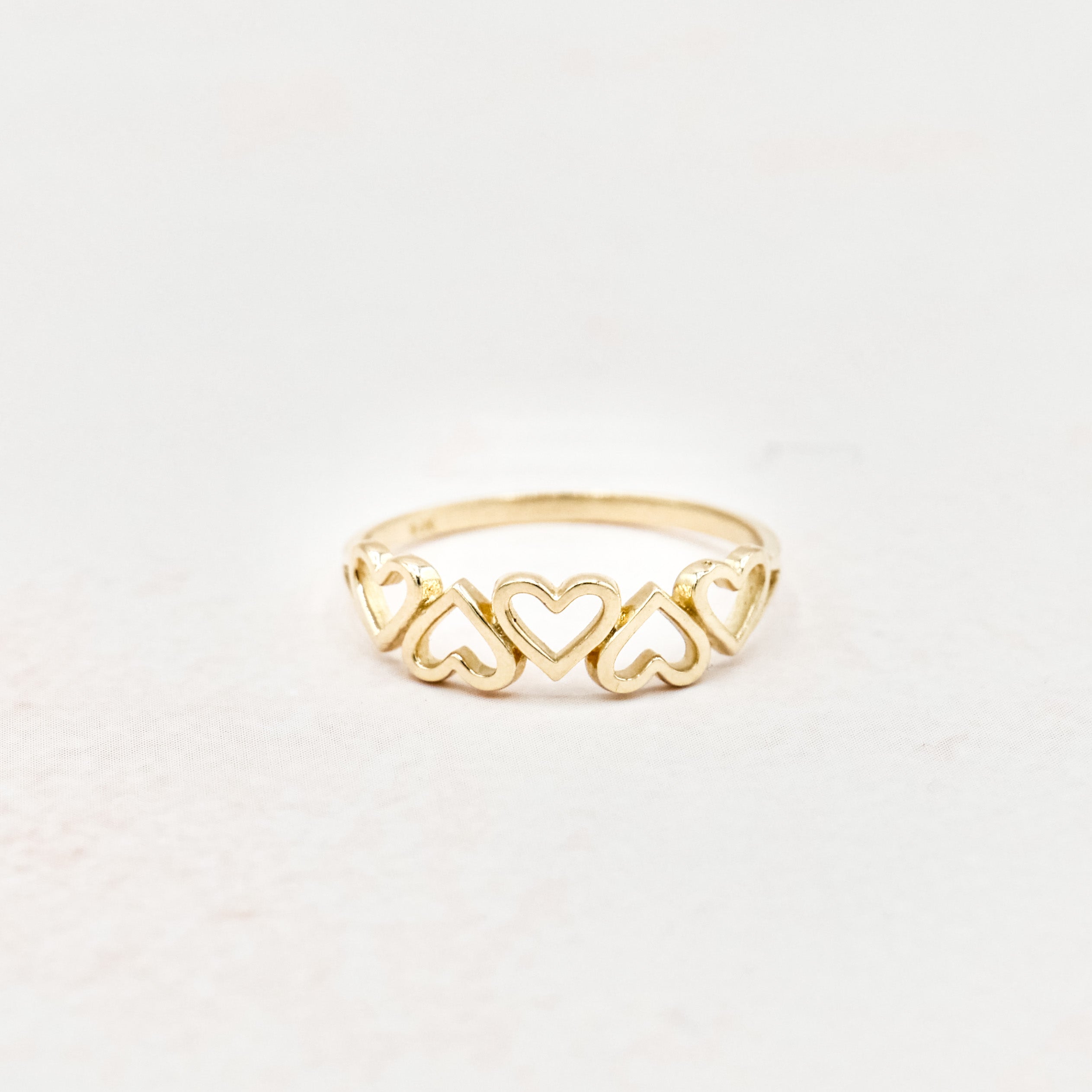 Patterned Heart Ring