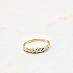 Load image into Gallery viewer, Mini Two-Tone Croissant Ring
