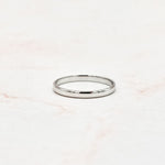 Load image into Gallery viewer, Thin White Gold Band Ring

