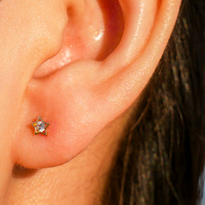 Tiny Star Stud Earrings
