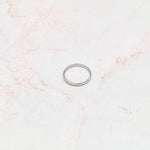 Load image into Gallery viewer, Thin White Gold Band Ring

