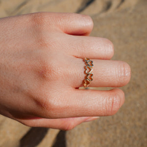 Patterned Heart Ring