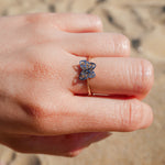 Load image into Gallery viewer, Diamond Cut Two Tone Butterfly Ring
