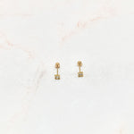Load image into Gallery viewer, Tiny Square Stud Earrings
