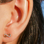 Load image into Gallery viewer, Infinity Stud Earrings
