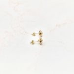 Load image into Gallery viewer, Tri-Color Flower Stud Earrings

