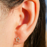 Load image into Gallery viewer, Open Star Stud Earrings
