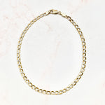 Load image into Gallery viewer, Two-Tone Cuban Link Anklet 3.5mm
