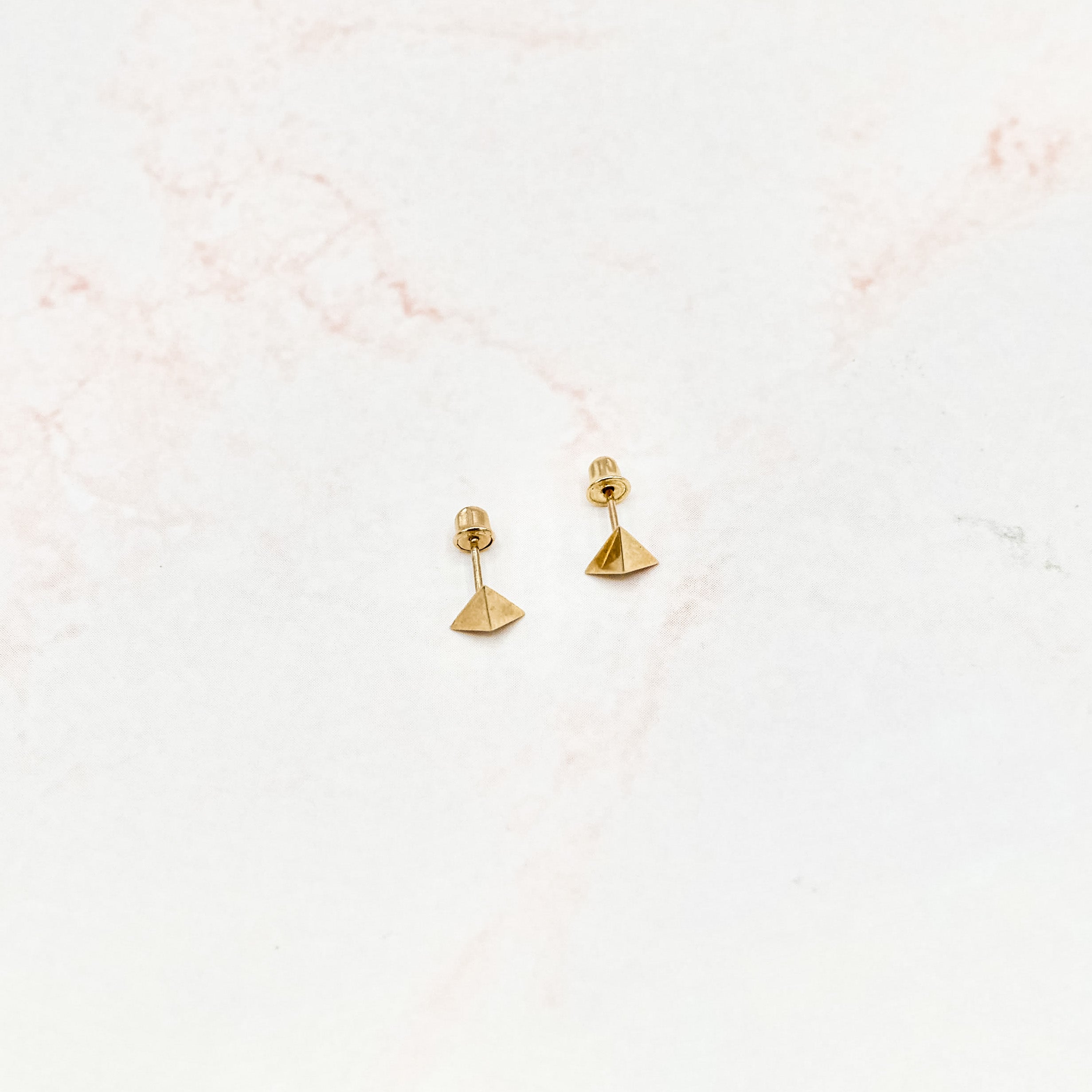 Pyramid Stud Earrings