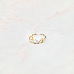 Scripted Love Ring