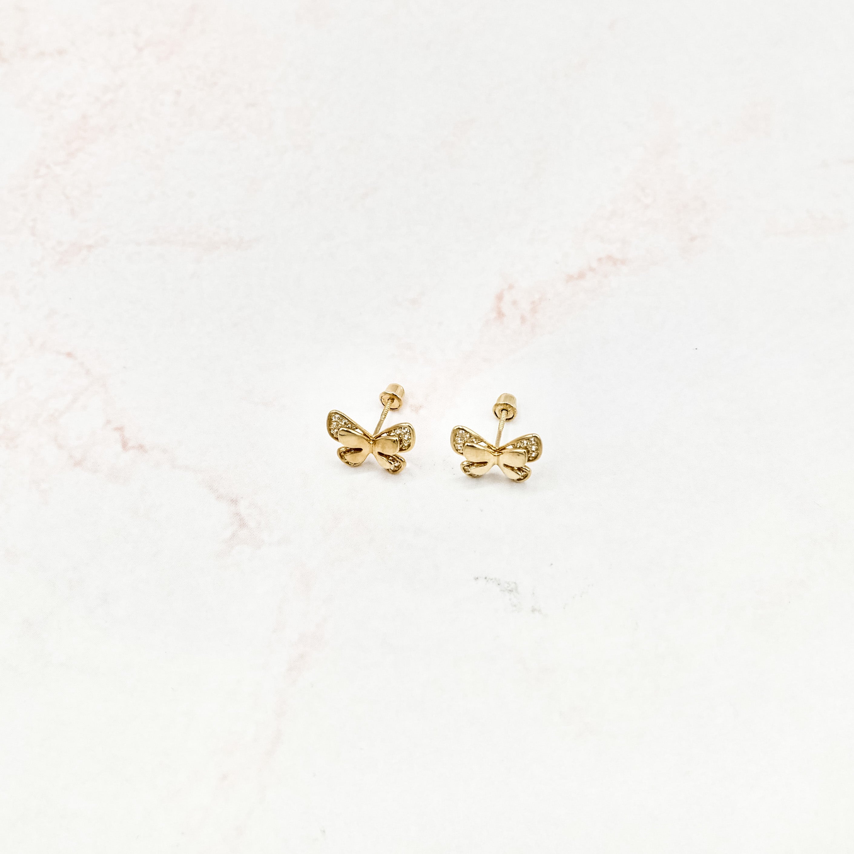Shiny Butterfly Stud Earrings
