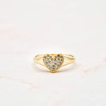 Load image into Gallery viewer, Clustered Heart CZ Ring
