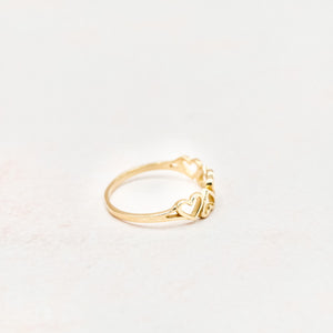 Patterned Heart Ring