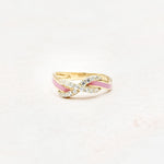 Load image into Gallery viewer, Wrapped Pink Infinity Ring
