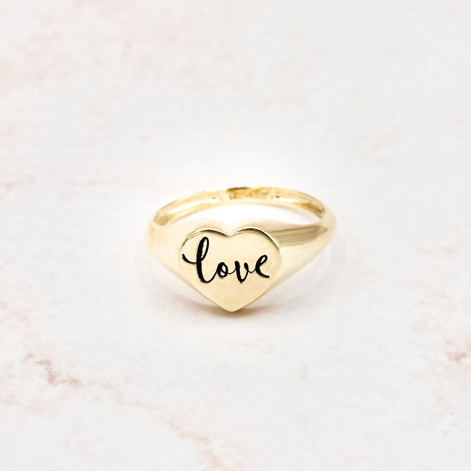 Engraved Love Ring