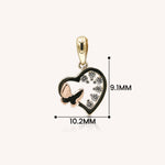 Load image into Gallery viewer, Mini Heart Butterfly Pendant
