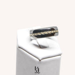 Load image into Gallery viewer, Tungsten Carbide Grooved Braided Ring 8MM
